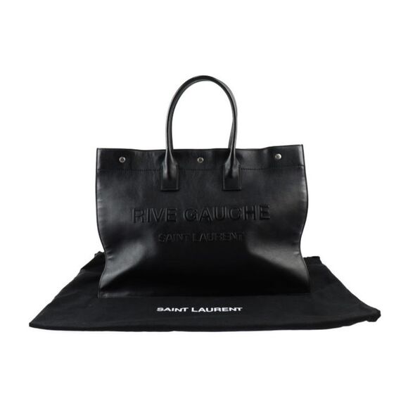 Saint Laurent Rive Gauche Black Leather Handbag (Pre-Owned) - Picture 8 of 10
